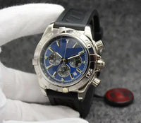 Modern Sophisticated Updated Mens Chronograph Quartz Watches Rustproof Premium High Grade Steel Band Multi Function Stopwatch