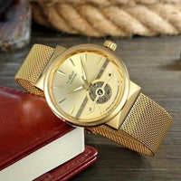 Men's fully automatic mechanical watch, waterproof, high-end business, light luxury, perfect as a holiday gift for men