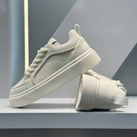 Men Platform Sneakers  Autumn New Low Help Height Increase Comfortable Board Shoes Outdoor Non Slip Cross Tied Casual Shoes