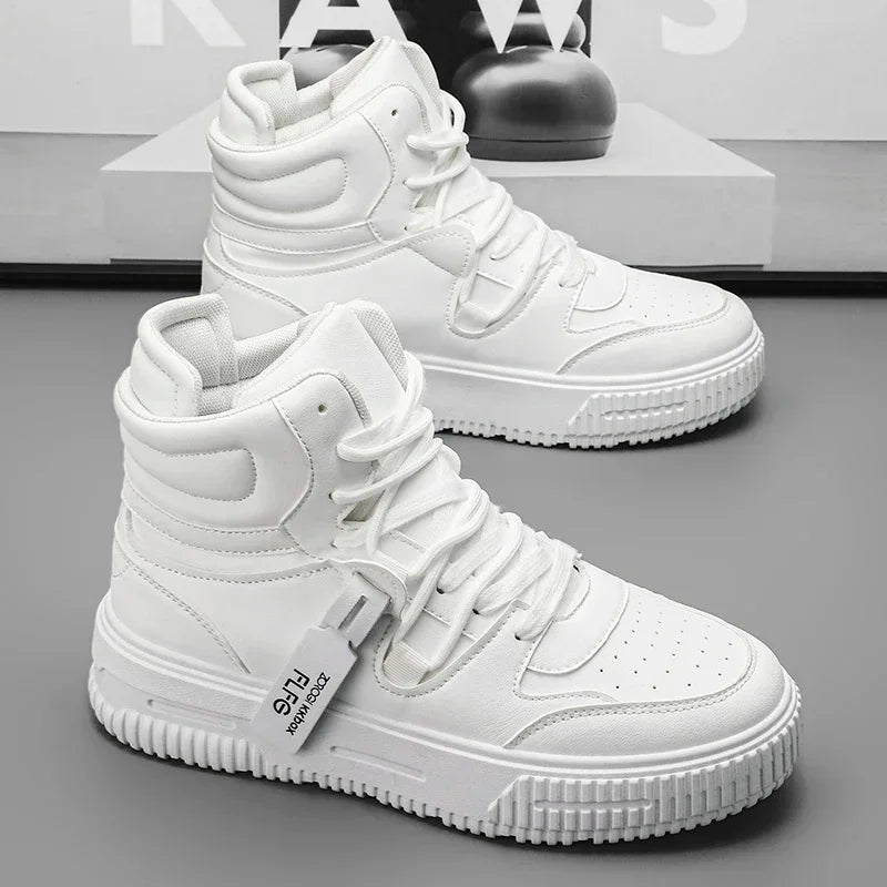 Men's Casual Sneaker Spring High-top Male Sneakers Shoes for Men Skateboard Sports Leisure Wear-resistant Non-Slip All-match New