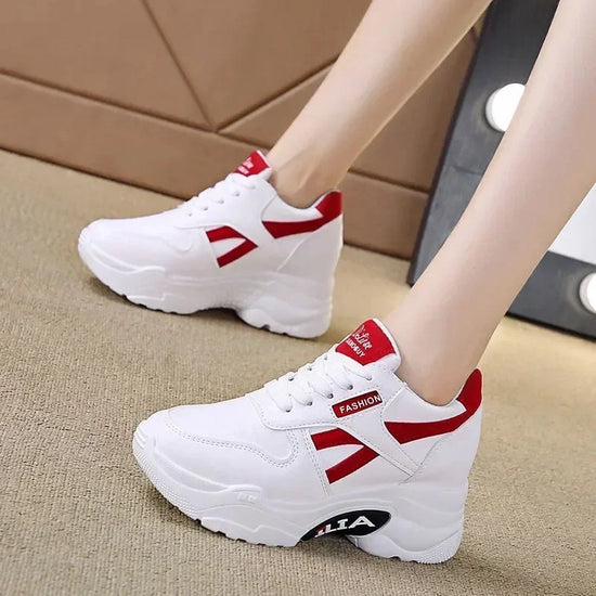 Sneakers Women Platform Inner Increase Shoes Woman Casual Trainers Ladies Chunky Sneakers Zapatos Para Mujeres Tennis Feminino