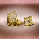 Gorgeous 18k gold real gold  Earrings For Women Wedding Bridal Engagement Party Earring Female minimalist jewelry