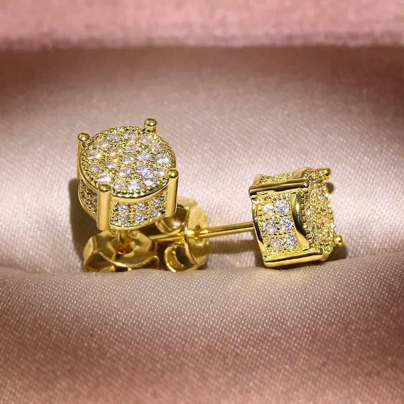 Gorgeous 18k gold real gold  Earrings For Women Wedding Bridal Engagement Party Earring Female minimalist jewelry