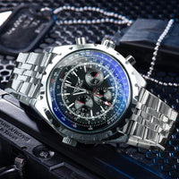 JARAGAR Sports Mens Watches Top Brand Luxury Automatic Mechanical Watch for Men Leather Steel Strap Military Wristwatches Gifts