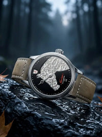 [Limited To 50 Pieces] [Hand Engraving] Automatic Mechanical Watch for Men's Sapphire Waterproof When Engraving and Jumping