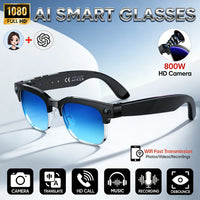 2026New 4K Ultra HD Color Change BT Call Smart Glasses AI Chat Music Player 800W Pixel Camera 1080P Video  AI Sports Glasses Men