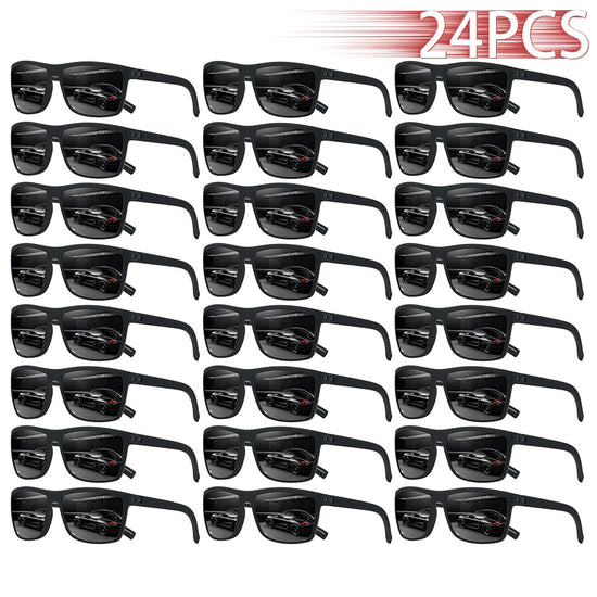 24PCS Fashion Eyewear Square Sunglasses Men Women Fishing Driving Man Luxury Brand Designer Sun Glasses