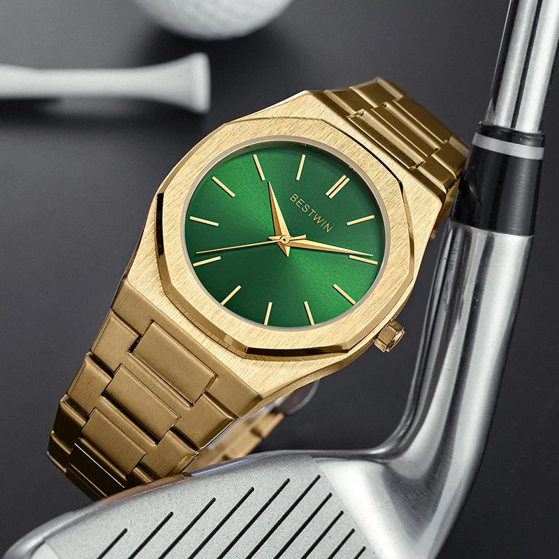New Watches for Men Luxury Stainless Steel Strap Classic Business Waterproof Quartz Wristwatches Male Clock Relogio Masculino