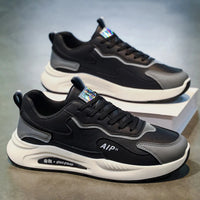 Men's Casual Four-Season Sneakers Non-Slip Soft Sole Outdoor Racing Running Shoes Breathable Fashion Student Speed Sports