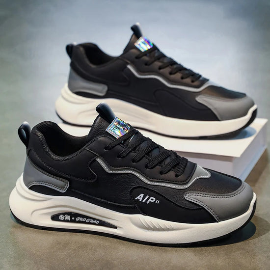Men's Casual Four-Season Sneakers Non-Slip Soft Sole Outdoor Racing Running Shoes Breathable Fashion Student Speed Sports