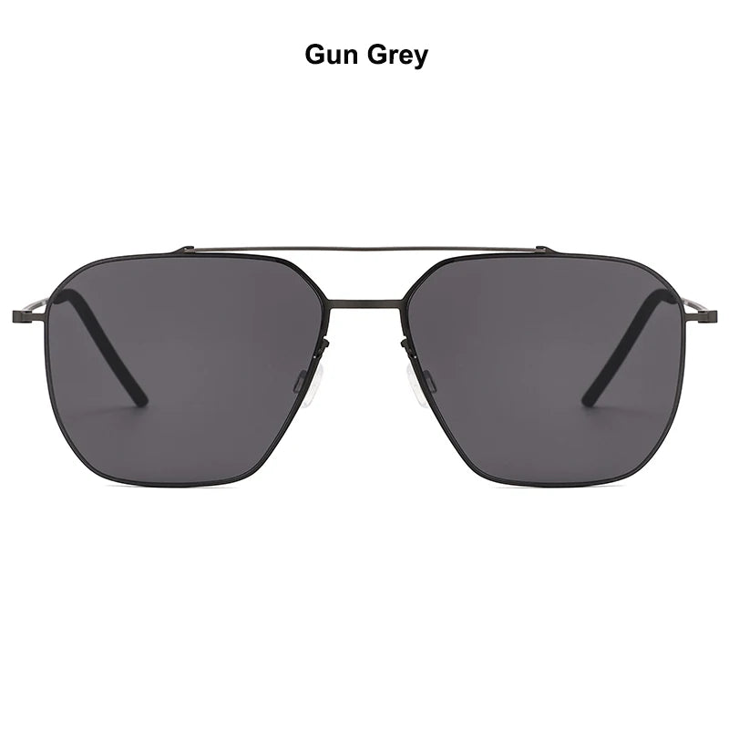 TAGHezekiah Danish Design Sunglasses Men L8804 Ultralight titanium Sunglass Women 2025 Outdoor Driving UV400 Square Sun Glasses