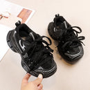 2024 Children Sneakers for Girls Autumn New Fashion Korean Style Soft Comfortable Casual Anti-slippery Sweet Bowtie Sports Shoes