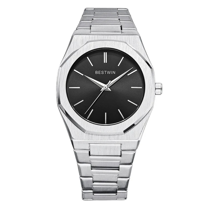 New Watches for Men Luxury Stainless Steel Strap Classic Business Waterproof Quartz Wristwatches Male Clock Relogio Masculino