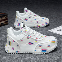 Trend New Men's Shoes Non-Slip Breathable Casual Shoes for Men Fashion Designed Personality Lace-up Comfortable Men's Sneakers