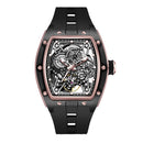 2026 New Automatic watch retro style wholesale mechanical wristwatches skeleton carve waterproof leather no logo mens watch