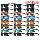 24PCS Fashion Eyewear Square Sunglasses Men Women Fishing Driving Man Luxury Brand Designer Sun Glasses