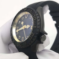Men's Black New Brushed Waterproof Watch, AR Sapphire Glass,  Automatic Mechanical Business Fashion Watch