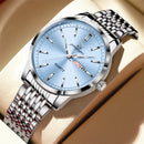 2025 New Top Brand Luxury Man Wristwatch Waterproof Luminous Date Men Watches Stainless Steel Quartz 43mm Men's Watch Male reloj