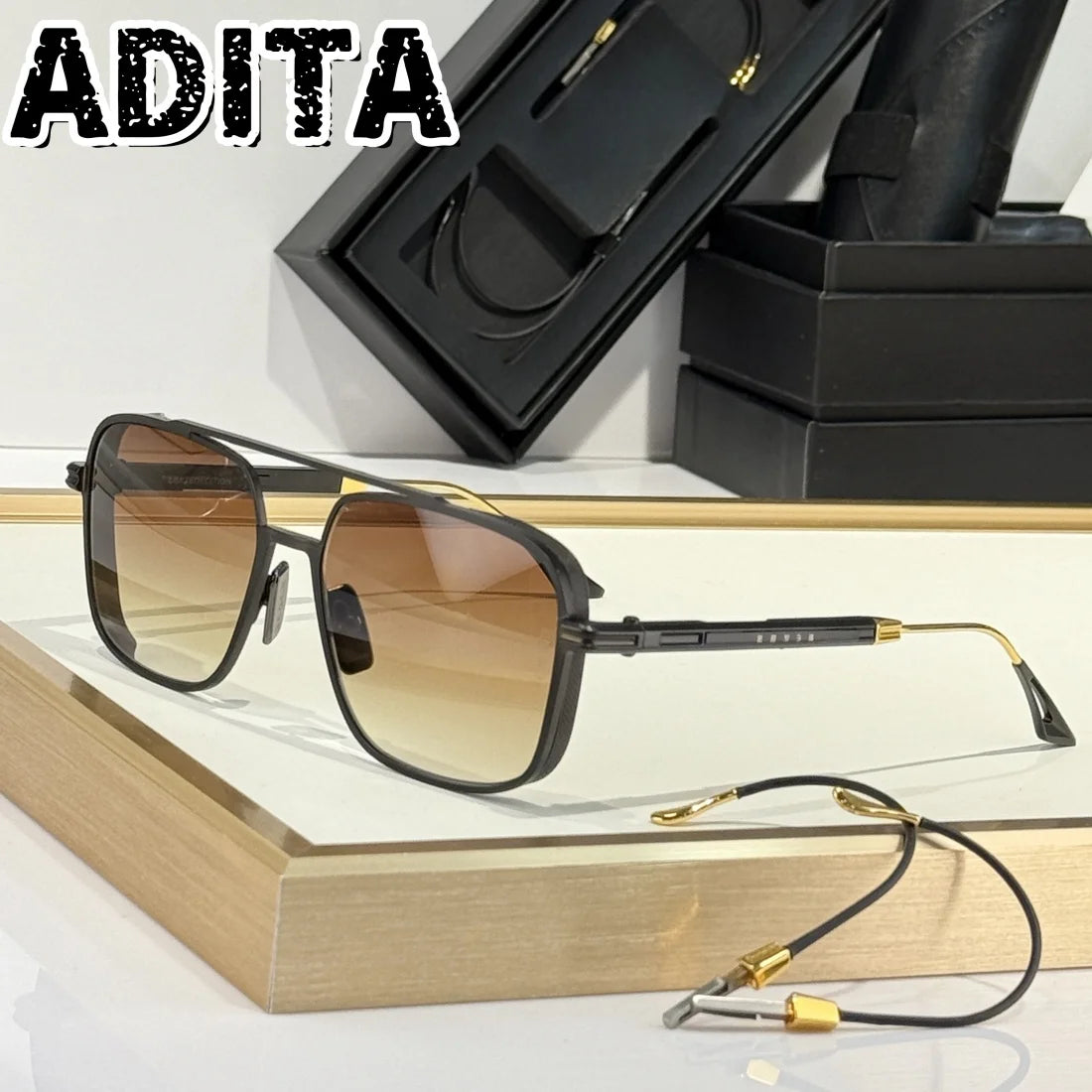 EPLX11 Top Quality Sunglasses for Men and Women ADITA Epiluxury 11 DESO011 SIZE 55-15 Titanium Style Fashion Design With Box