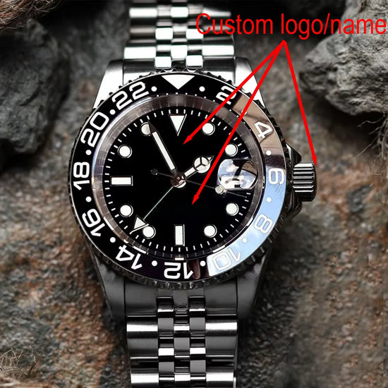Custome Sapphire Glass Automatic Mechanical Watches watches as gift Custom links