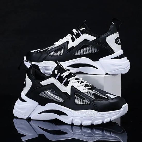 Men's Fashion Chunky Sneakers Lightweight Breathable Outdoor Walking Shoes Trendy Platform Casual Sports Shoes for Men