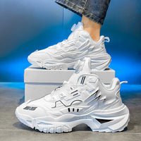 Fashion Chunky Sneakers for Men Comfortable 2025 New Man Casual Shoe Outdoor Anti Skid Male Vulcanize Shoes Tennis Thick Sole 44