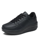 Women Sneakers 2022 New Breathable Vulcanize Shoes Waterproof Wedges Platform Woman Sneaker Leather Casual Shoes Zapatos Mujer