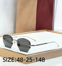 OATMAN Luxury Hexagonal No Frame Sunglasses Premium Alloy Business Elegant Handcrafted Designer Inspired Minimalist