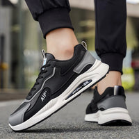 Men's Casual Four-Season Sneakers Non-Slip Soft Sole Outdoor Racing Running Shoes Breathable Fashion Student Speed Sports