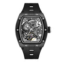 2026 New Automatic watch retro style wholesale mechanical wristwatches skeleton carve waterproof leather no logo mens watch