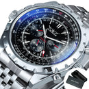 JARAGAR Sports Mens Watches Top Brand Luxury Automatic Mechanical Watch for Men Leather Steel Strap Military Wristwatches Gifts