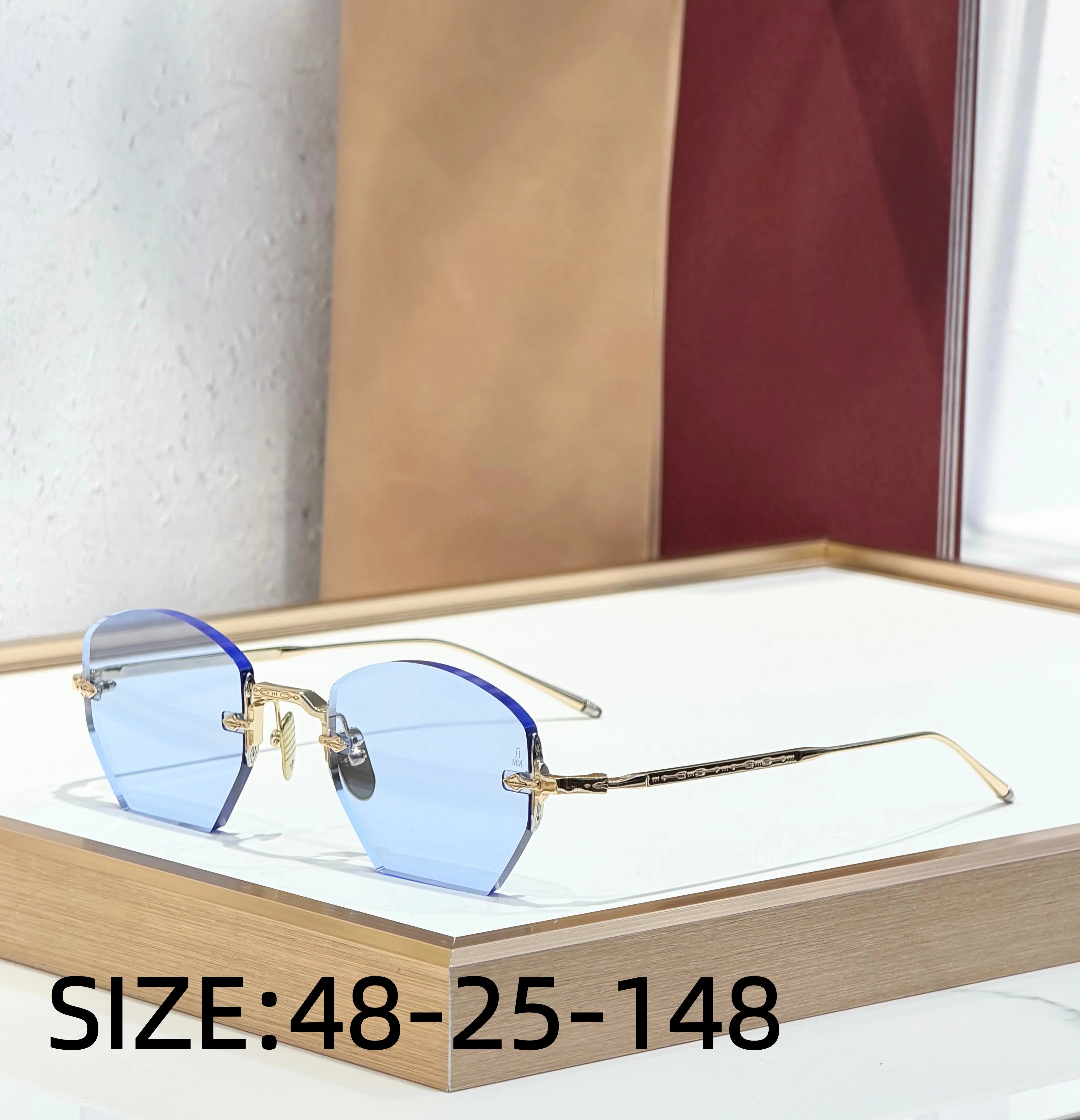 OATMAN Luxury Hexagonal No Frame Sunglasses Premium Alloy Business Elegant Handcrafted Designer Inspired Minimalist