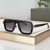 DILTA LXN-EVO DTS403  Luxury Designer Pilot Sunglasses for Women Fashion UV400 Outdoor Double Bridge lunette soleil femme