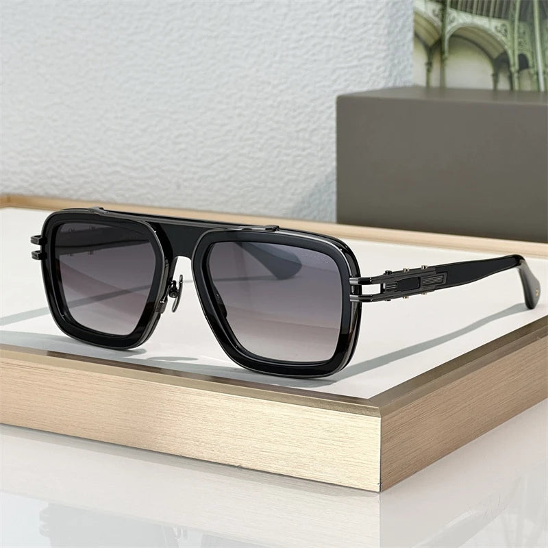 DILTA LXN-EVO DTS403  Luxury Designer Pilot Sunglasses for Women Fashion UV400 Outdoor Double Bridge lunette soleil femme