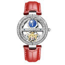 Ladies Watch Automatic Woman Luxury Fashion Waterproof Watch for Women Watches Skeleton Tourbillon Mechanical Clock Relogio New