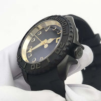 Men's Black New Brushed Waterproof Watch, AR Sapphire Glass,  Automatic Mechanical Business Fashion Watch