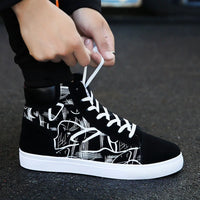 Fashion Sneakers Men Cloth Shoes Breathable Cool Street Style Shoes Male Brand Sneakers Black Blue Red Mens Causal Shoes A305