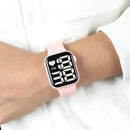Simple Digital Watches for Women Men Waterproof Sports Silicone Band LED Watch Casual Fashion Electronic Clock Couple Watch Gift