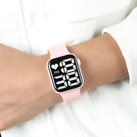 Simple Digital Watches for Women Men Waterproof Sports Silicone Band LED Watch Casual Fashion Electronic Clock Couple Watch Gift