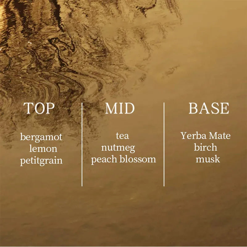 Bergamot Lemon Perfume Floral Men's Perfume Nutmeg Peach Flower Musk Fragrance Spray Couple Romantic Date Elegant Fragrance 50ml