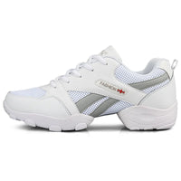 Men's Dance Sneakers Breathable Mesh Split Sole Modern Jazz Hip Hop Dance Shoes 602