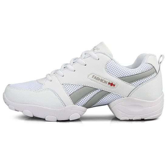 Men's Dance Sneakers Breathable Mesh Split Sole Modern Jazz Hip Hop Dance Shoes 602