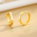 Real 18K Gold Women's Earrings Pure AU750 Earring Clip Simple Earring Clasp Design Fine Jewelry Gift