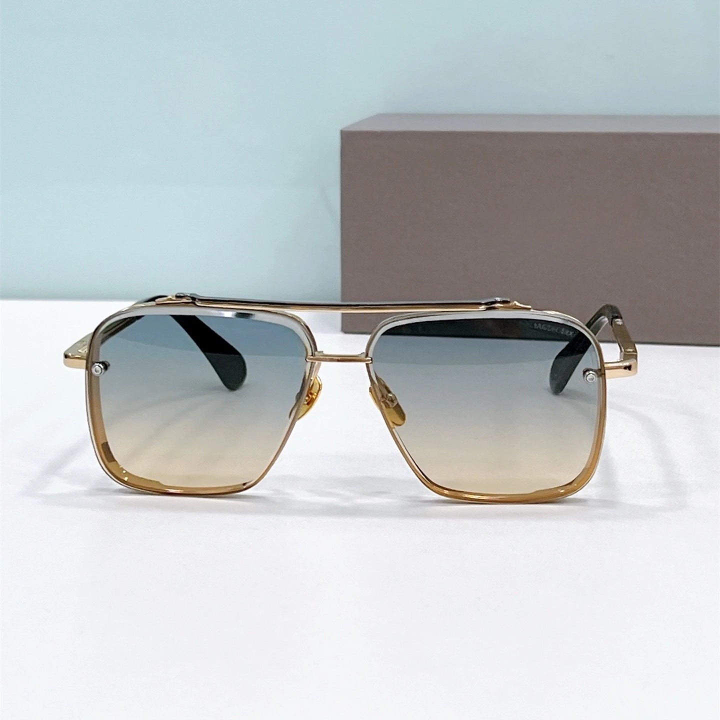 Mach Six Fashion Female Women Sunglasses Pilot Metal Alloy Shades Classic Eyewear Male Men Sunglasses Outdoor for Trval