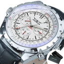 JARAGAR Sports Mens Watches Top Brand Luxury Automatic Mechanical Watch for Men Leather Steel Strap Military Wristwatches Gifts