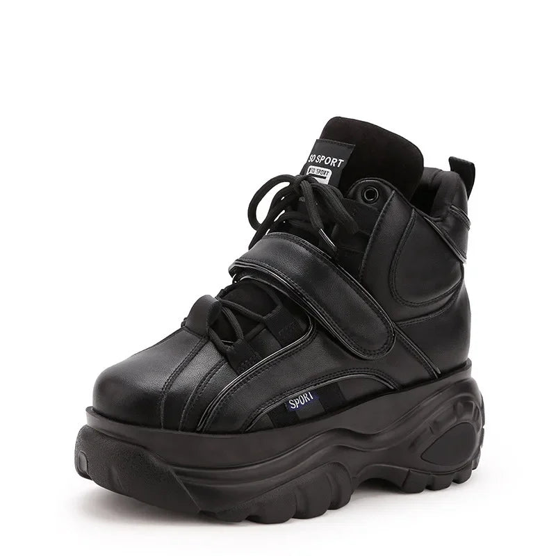 Sneakers Women Heel Platform  New 2023 Pumps Sneakers Female Heels Wedges Chunky Shoes for Women Luxury High Quality Women Shoes