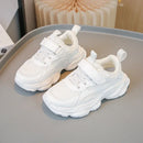 Students Sneakers Thick Soft Sole Trendy Children Running Shoe Solid Color Versatile 2024 New Fashion Kids Sports Shoes Non-slip