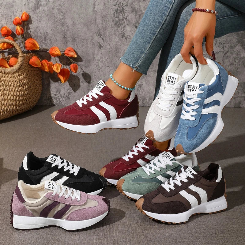 2026 Women Sneakers Spring New Luxury Flat Comfortable Slip on Soft Trend Sneakers Women Lightweight Outdoor Shoes for Women