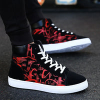 Fashion Sneakers Men Cloth Shoes Breathable Cool Street Style Shoes Male Brand Sneakers Black Blue Red Mens Causal Shoes A305
