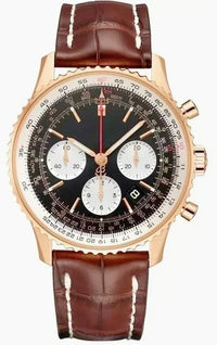 Modern Sophisticated Updated Mens Chronograph Quartz Watches Rustproof Premium High Grade Steel Band Multi Function Stopwatch